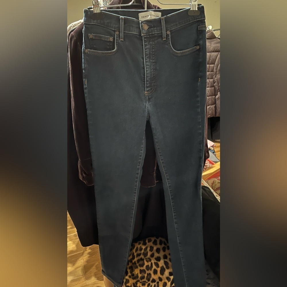 Denim Forum Straight Classic Blue Denim Jeans 👖 - Picture 4 of 8